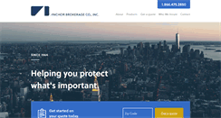 Desktop Screenshot of anchorbrokerage.com